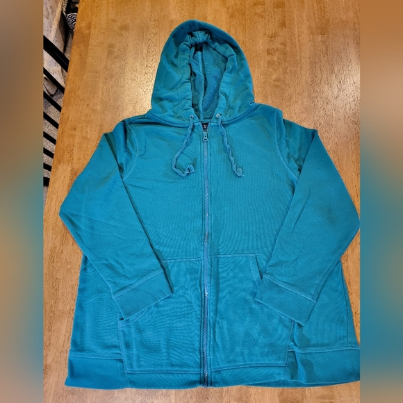 Womens 1X George Teal Hoodie - Picture 1 of 5